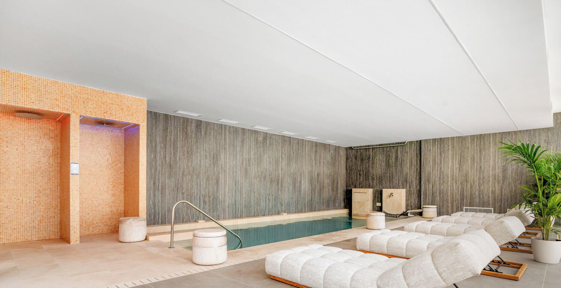 A heated pool