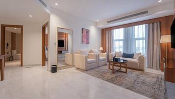 Premium Twin Room, Sea View | Living area