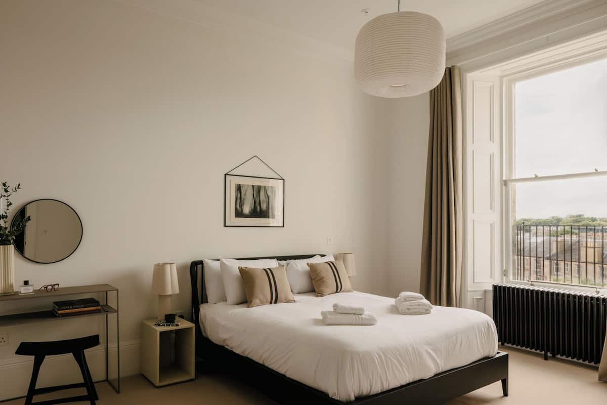 Apartemen Deluks, pemandangan kota | Tempat tidur bayi gratis, Wi-Fi gratis, dan seprai linen