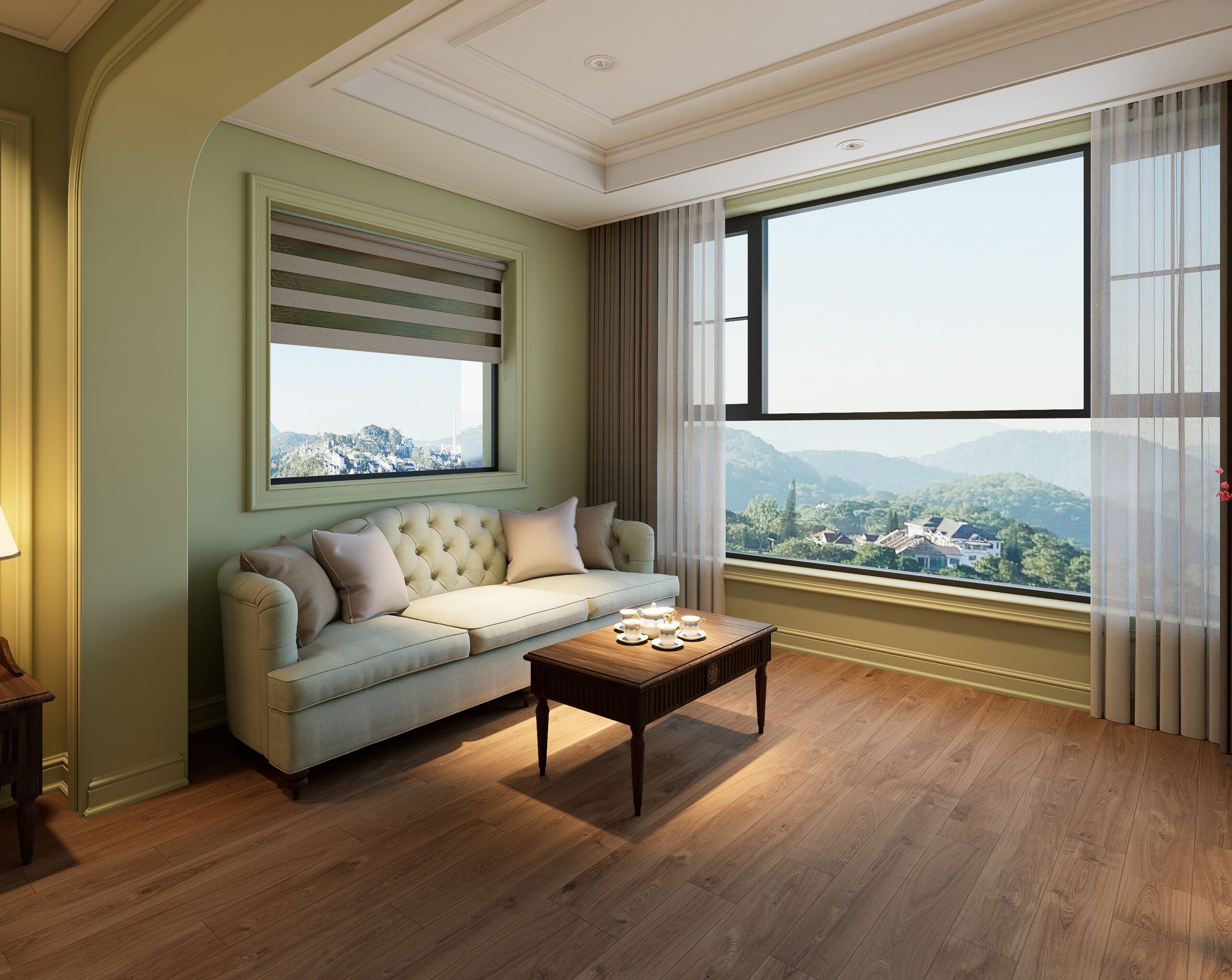 Signature Room, Balcony, Mountain View | Living area