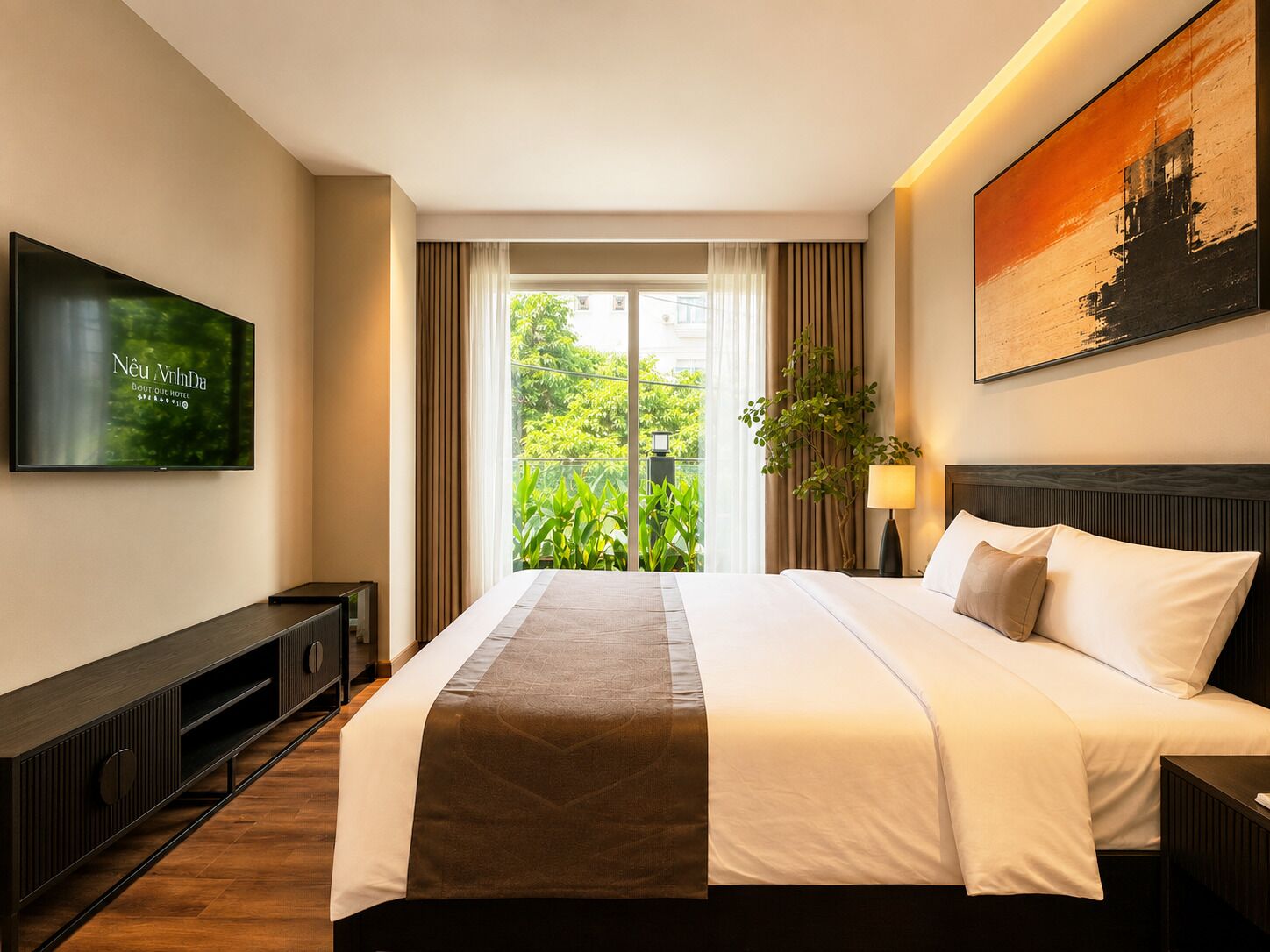 Grand Double Room, Hot Tub | Free WiFi, bed sheets