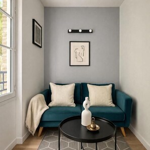 Living area - Appartement de 2 pièces à Daumesnil (Paris)