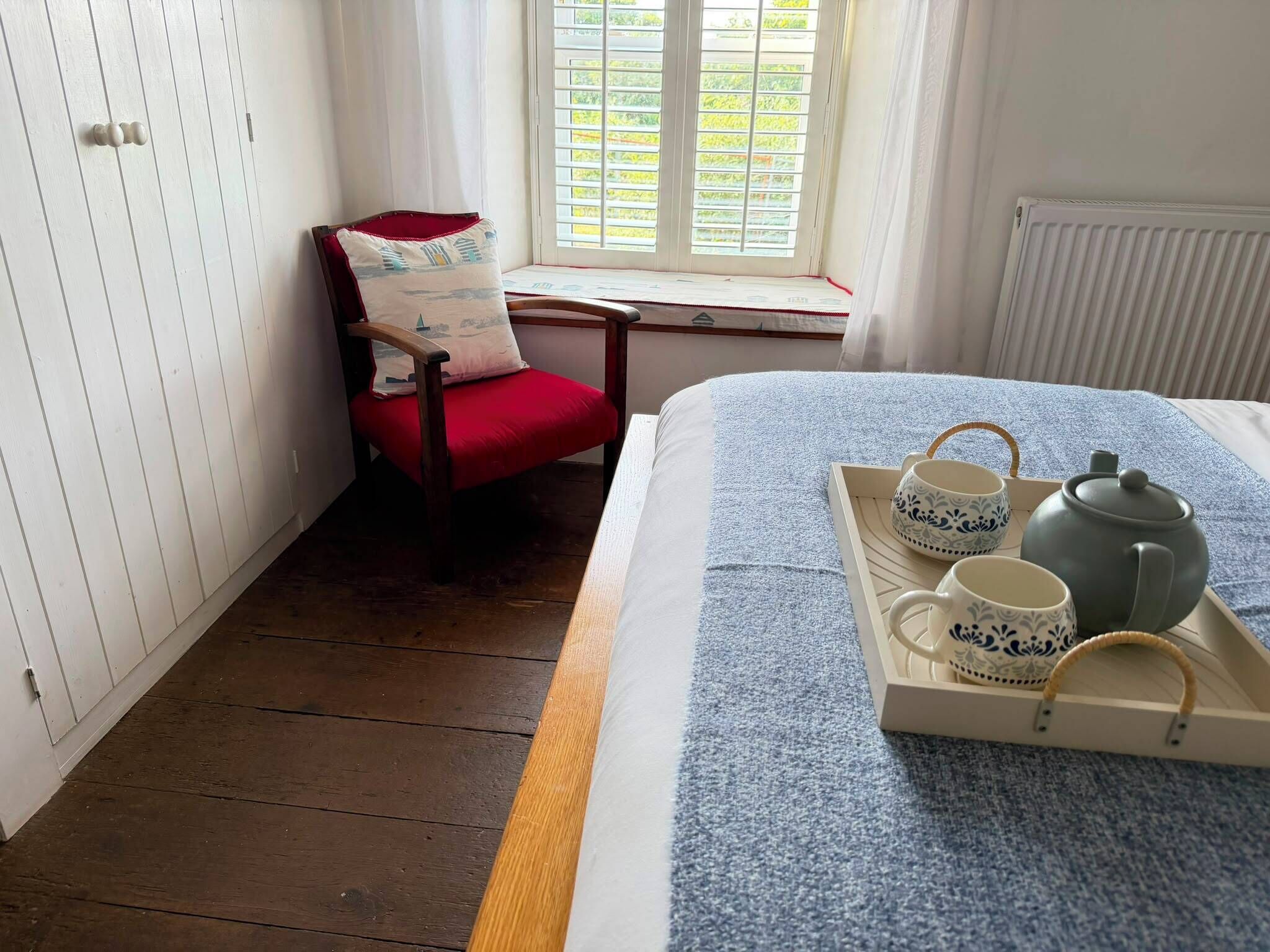 1 bedroom, iron/ironing board, travel crib, WiFi (free)