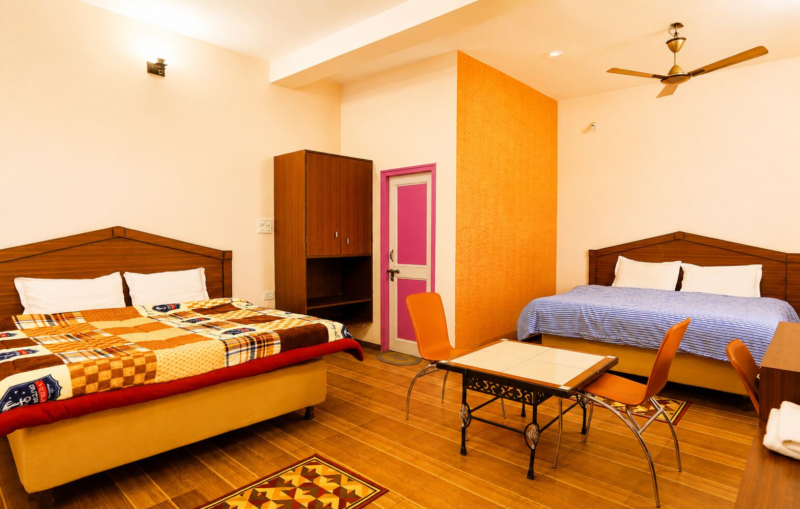 Family Room, Hill View | Desk, laptop workspace, blackout curtains, bed sheets