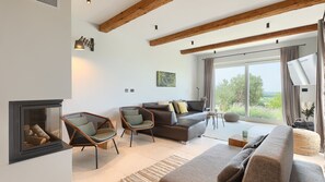 Fernseher, Kamin