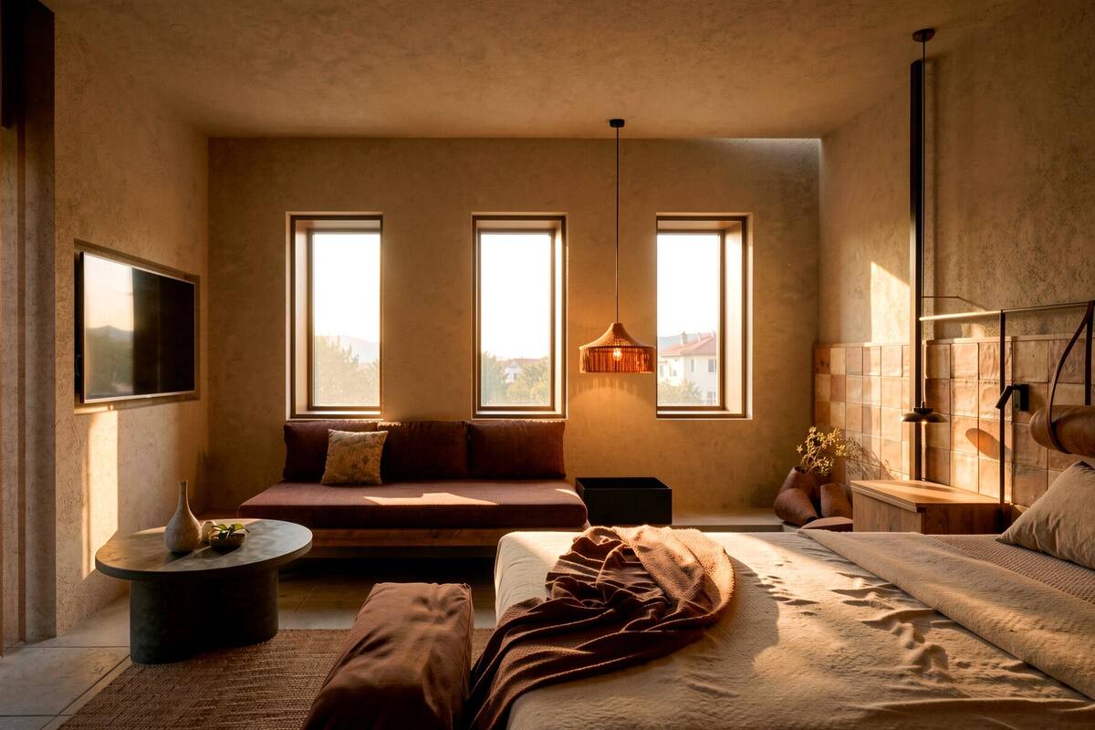 Open Plan suite with Sauna and Private Pool