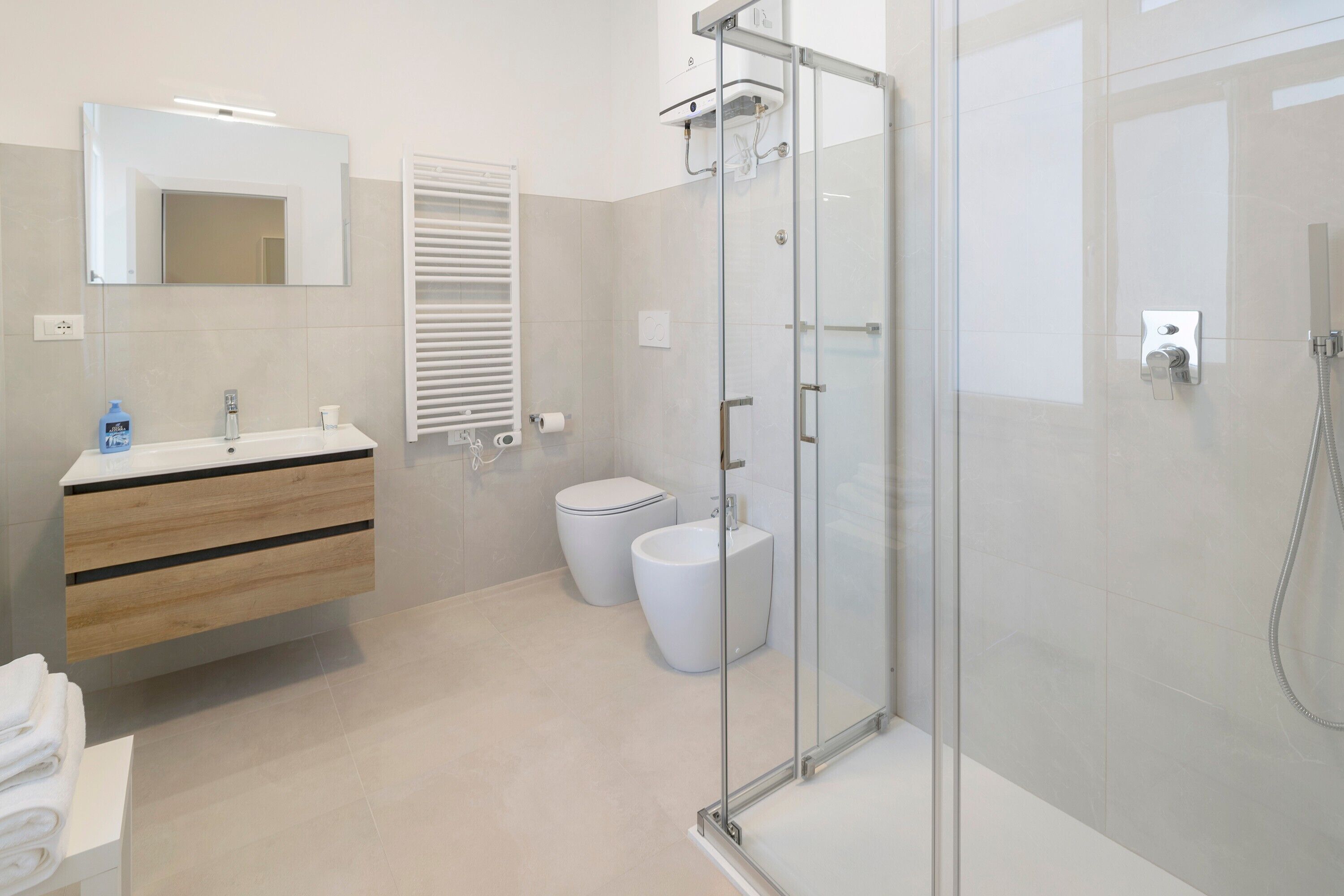 Dusche, Handtücher