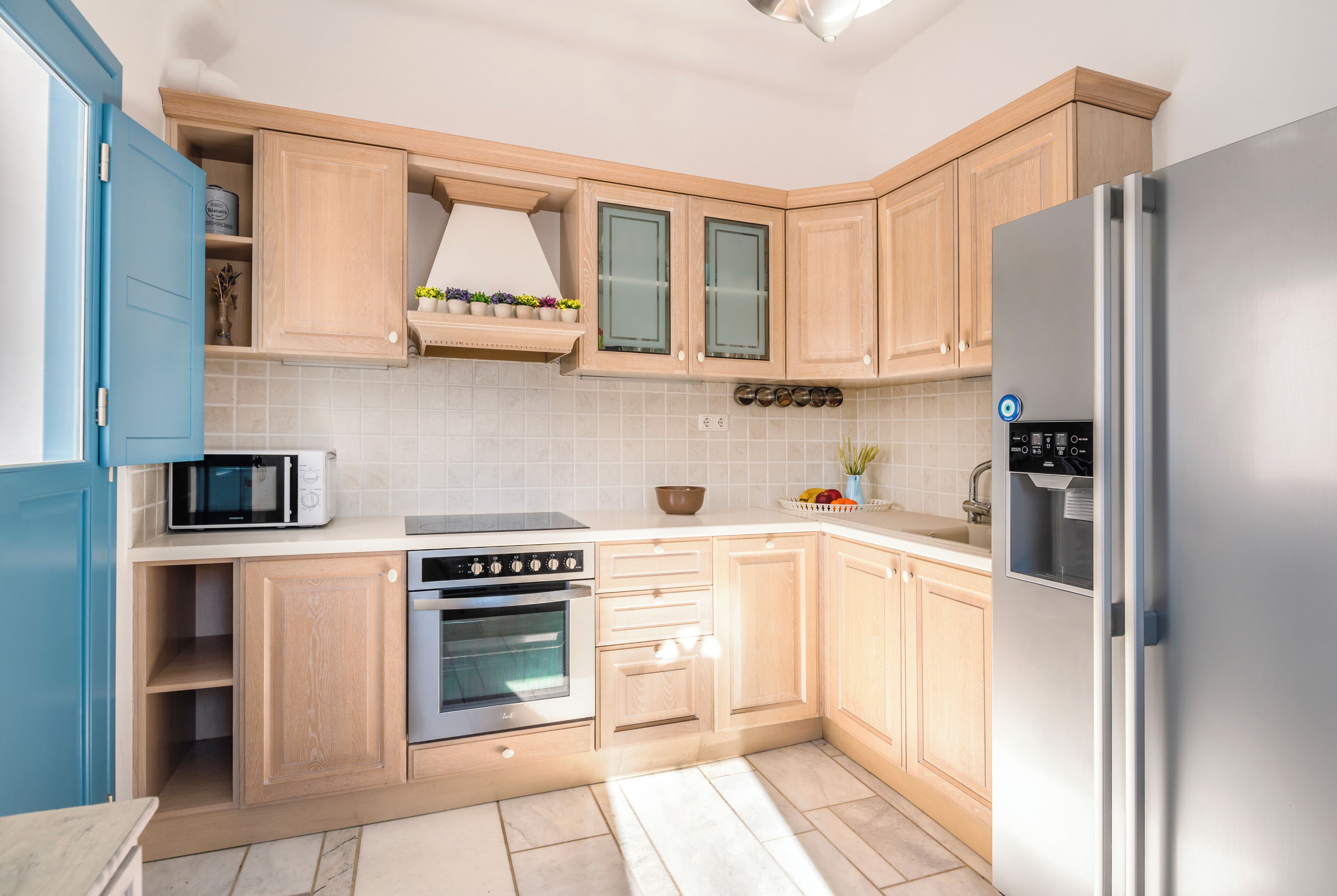 Luxury Villa, Private Pool, Sea View | Private kitchen | Full-size fridge, microwave, oven, stovetop