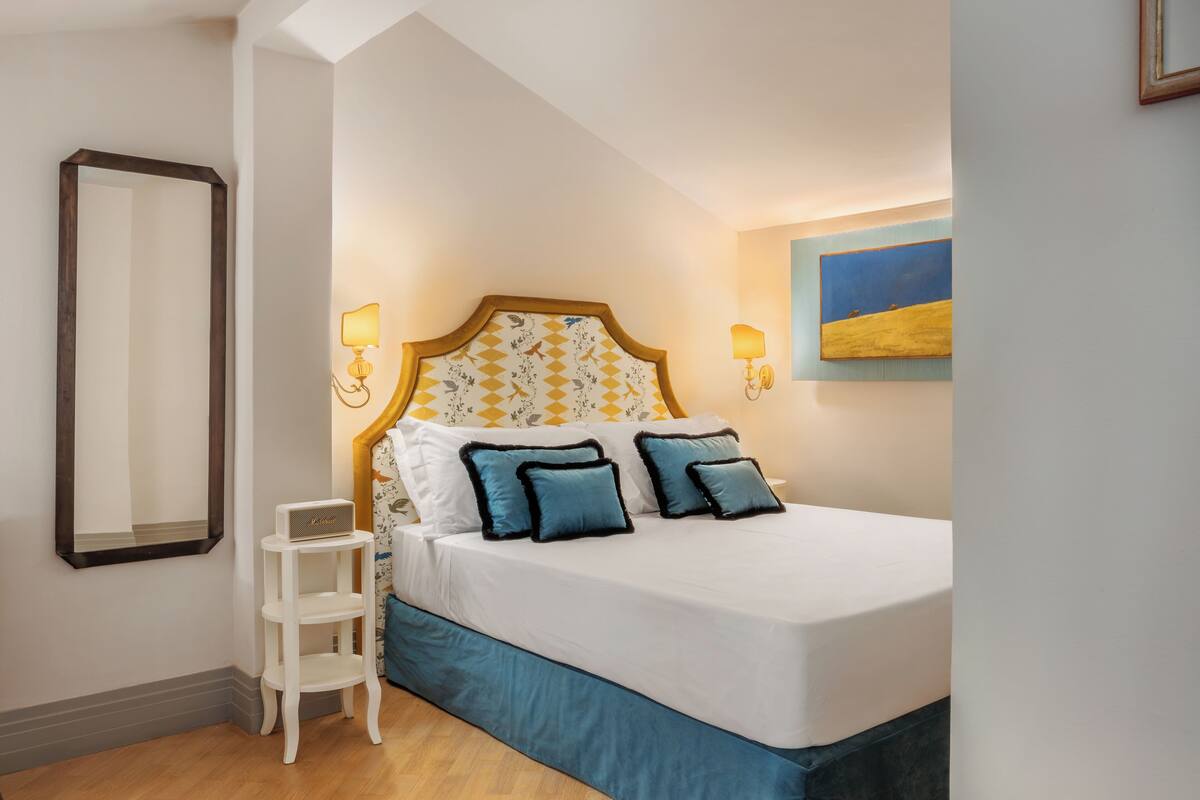 Minibar, in-room safe, blackout curtains, bed sheets