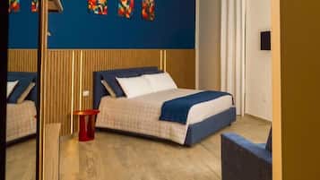 Premium bedding, down duvets, pillow-top beds, free minibar