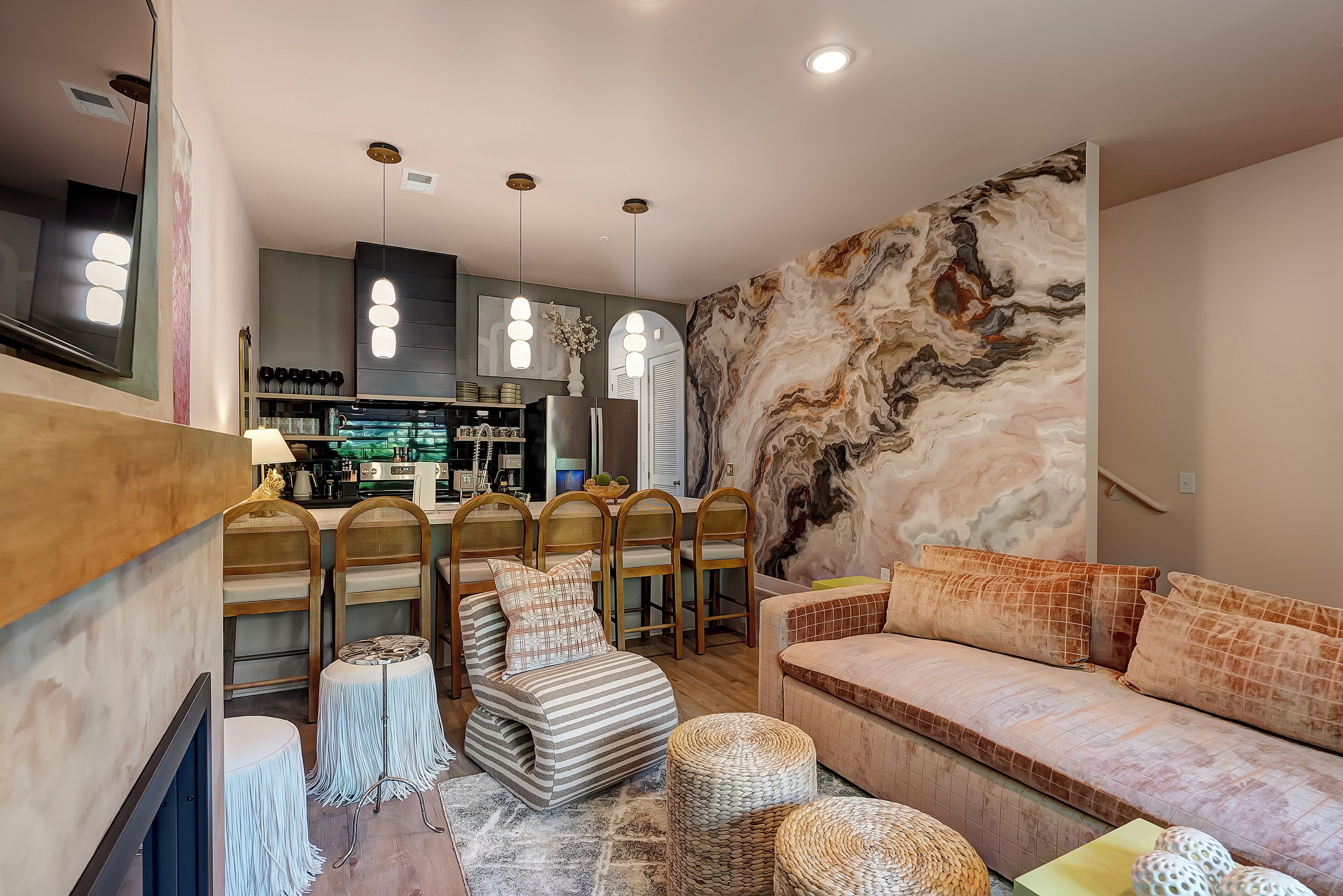 Villa, 4 Bedrooms, Ensuite, Garden View | Living area | 65-inch Smart TV with cable channels