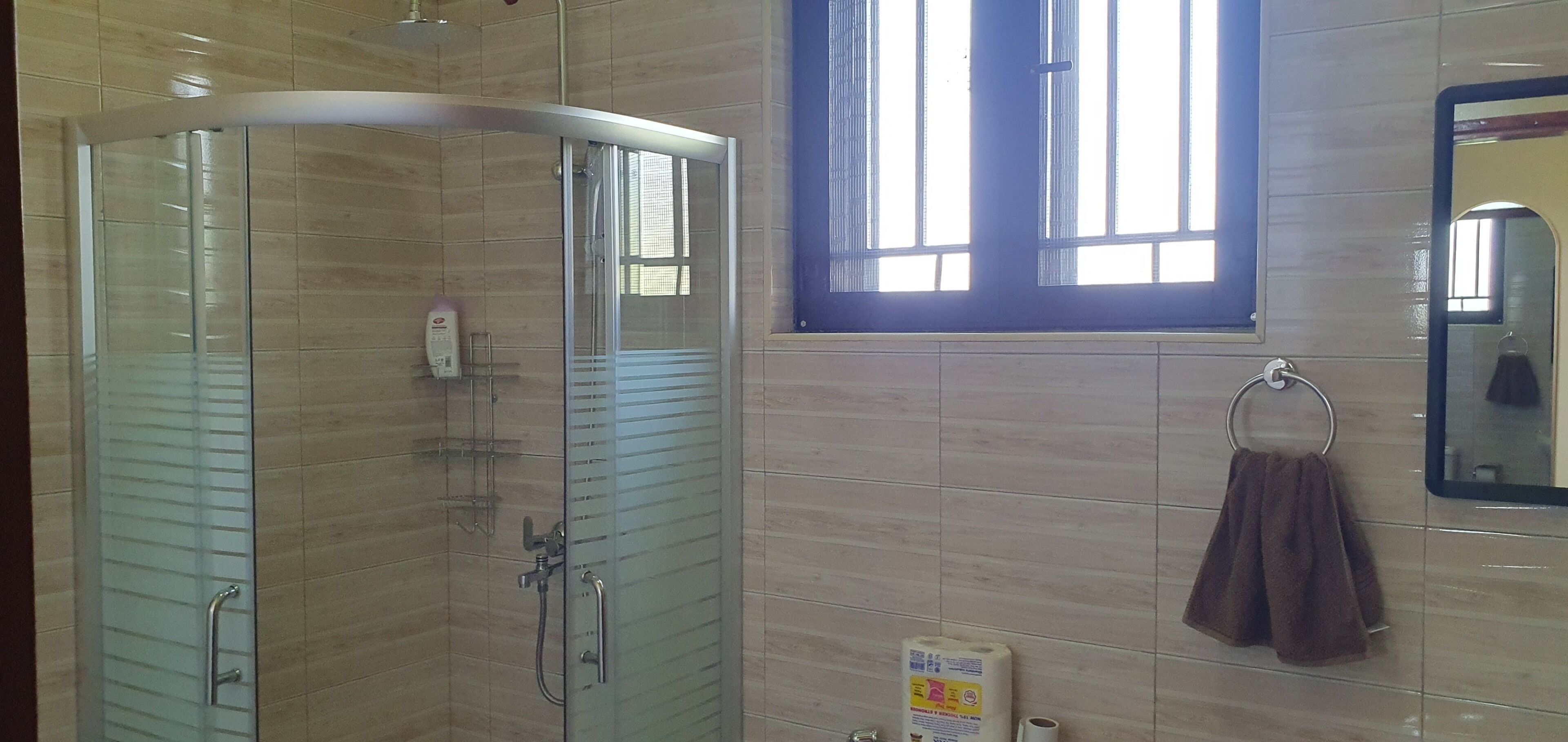 Towels, soap, toilet paper