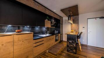 Apartment (Two Bedroom Apartment) | Private kitchen | Fridge