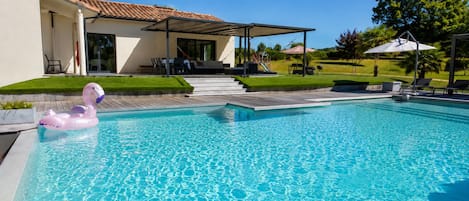 A heated pool