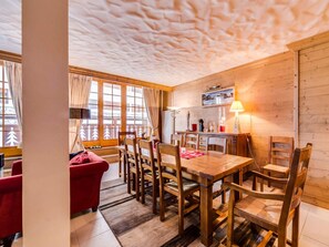 Dining - Spacious central apartment - 6 guests (Val-d'Isère)