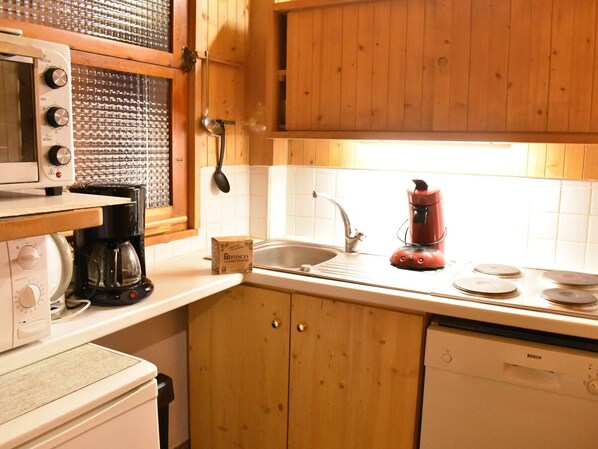 Private kitchen - Bright apartment near slopes - 6 guests (Méribel)