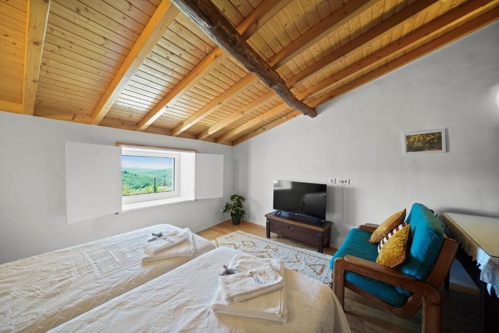Klassieke studio, balkon, uitzicht op bergen | Een bureau, een strijkplank/strijkijzer, gratis wifi
