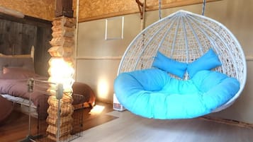 Quarto triplo, vista para o jardim | Parte interna