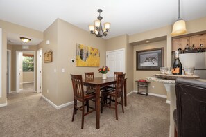 Dining - New, spacious condo in Fraser, private deck and more! (Fraser)
