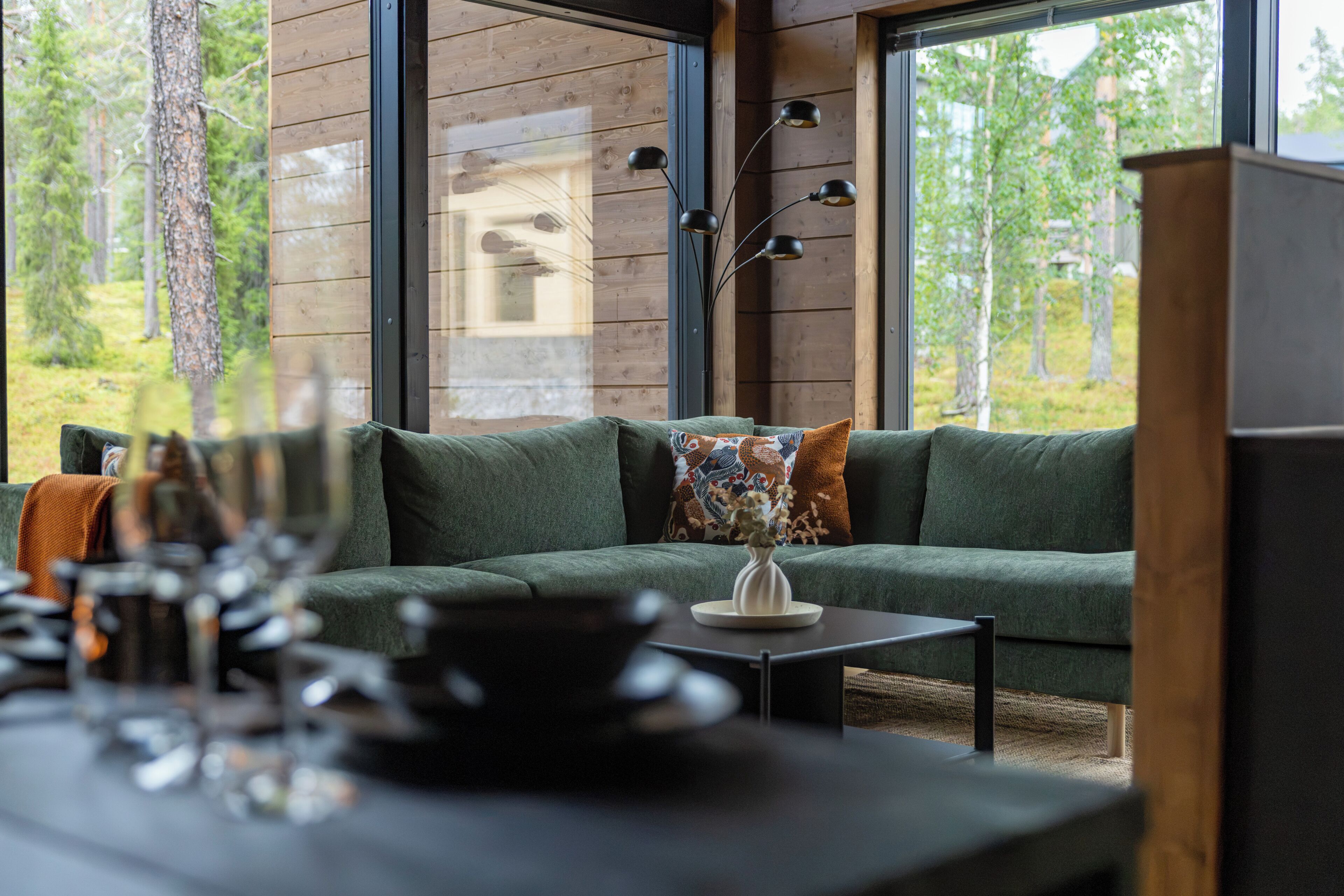Villa, 4 habitaciones, sauna | Área de sala de estar