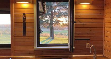 Cosy Cabin with Fireplace in Podlasie