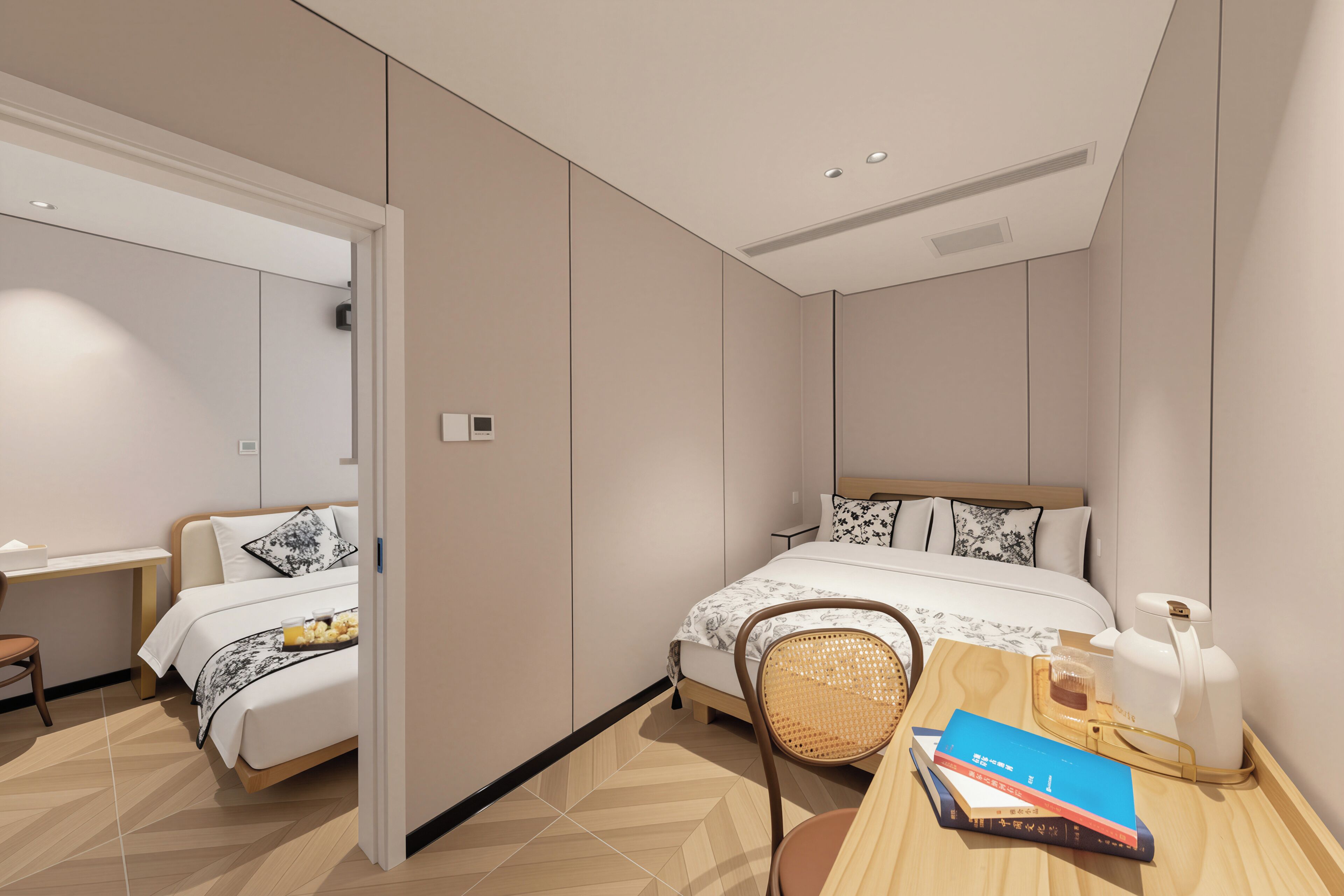 Classic Quadruple Room | Down comforters, laptop workspace, blackout drapes, iron/ironing board