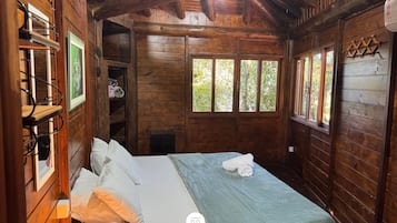Cabana, 2 dormitoris, aire condicionat, vistes a la muntanya | Roba de llit d'alta qualitat i decoració individual