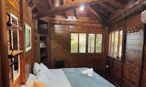 Cabana, 2 quartos, ar-condicionado, vista para a montanha | Roupas de cama premium, individualmente decorados
