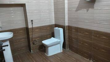Shower, towels, soap