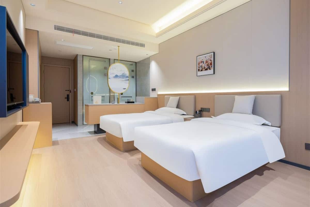 Basic Twin Room | Ruang kerja komputer riba, Wi-fi percuma, cadar katil