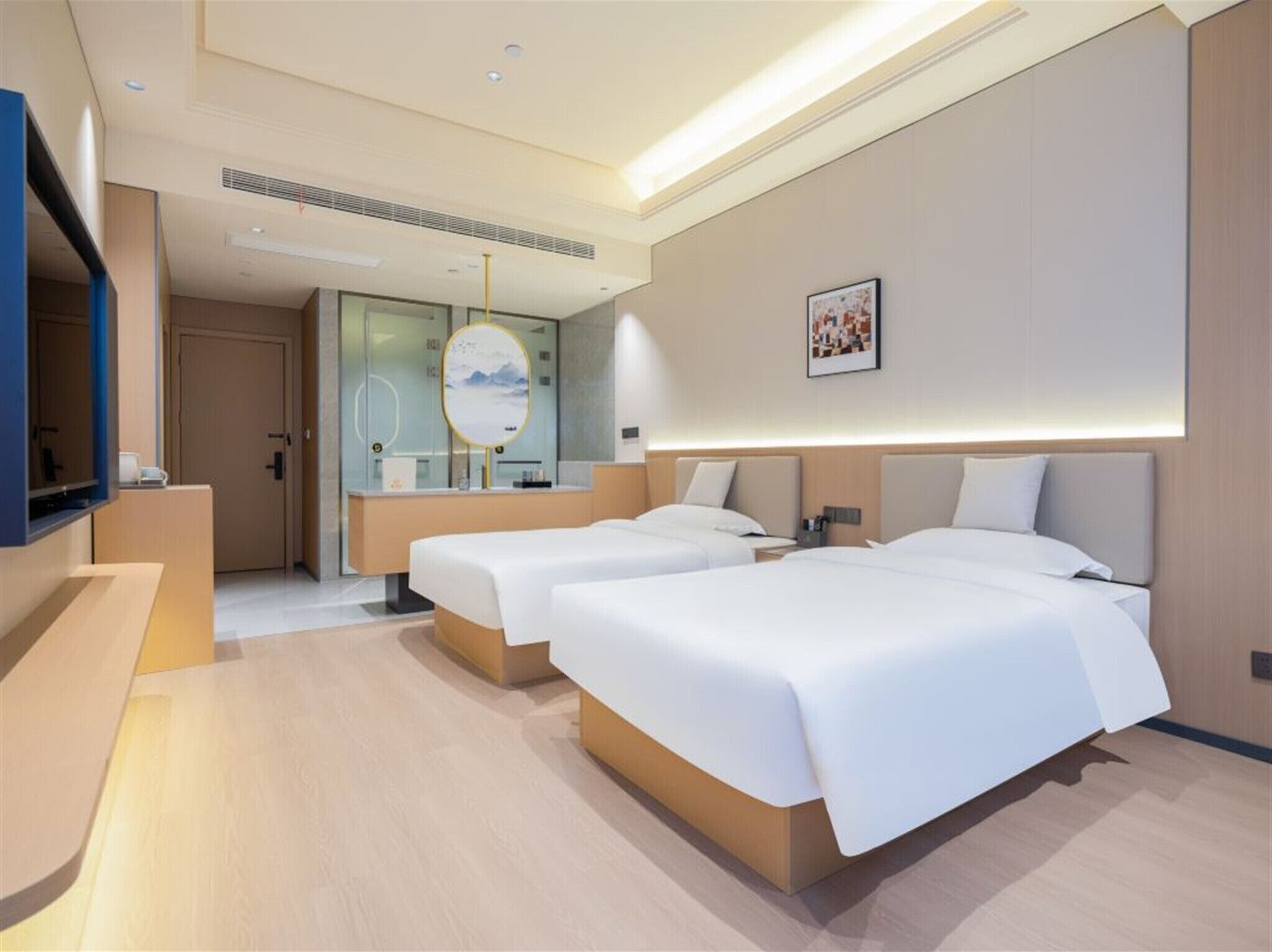 Basic Twin Room | Laptop workspace, free WiFi, bed sheets