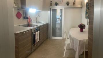 Fridge, oven, stovetop, dishwasher