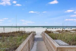 Aan het strand