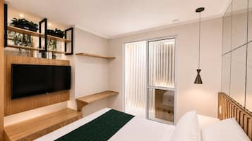 Apartamento | Tabla de planchar con plancha, wifi gratis, ropa de cama