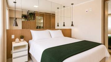 Departamento | Tabla de planchar con plancha, wifi gratis y ropa de cama