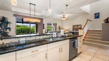 Townhome, Multiple Beds, Golf View (Kulalani at Mauna Lani 2304) | Private kitchen | Coffee/tea maker