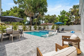 A heated pool