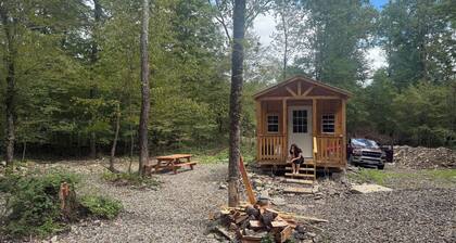 Peaceful & private 1 room cabin
near stream/water