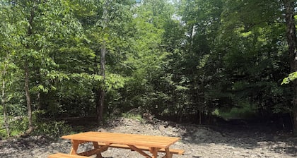 Peaceful & private 1 room cabin
near stream/water