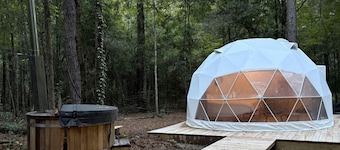 Dome Tent Retreat with Private Wood-Fired Hot Tub in Branchville, South Carolina