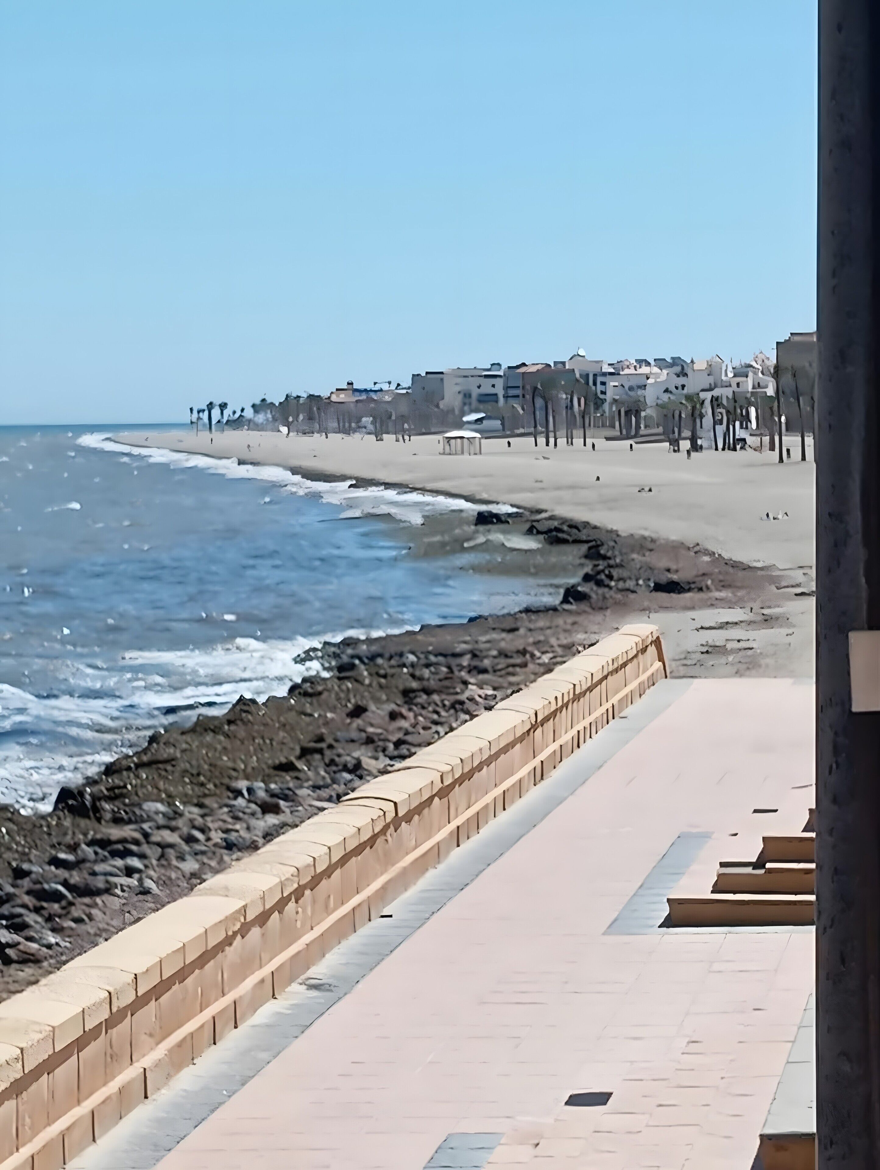 Vlak bij het strand