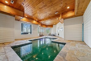 Indoor pool, a heated pool