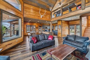 Smart TV, fireplace, video games