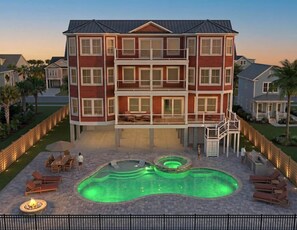 Pool - Brand New Oceanfront, 10BR, Pool/Spa, & Elevator (Georgetown County)
