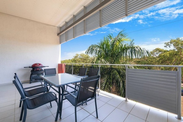 Take in leafy surroundings from the balcony while enjoying breakfast in the open air or planning the day's activities.