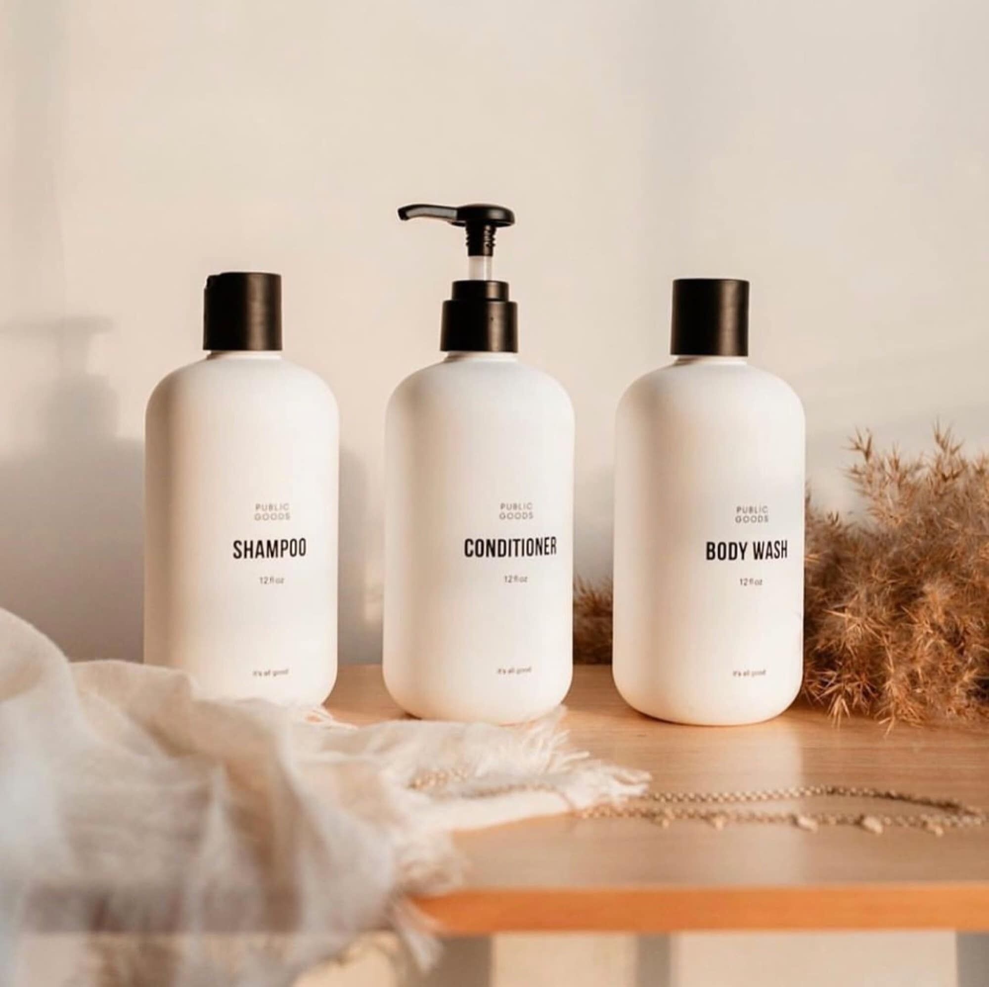 We’ve partnered with Public Goods to provide quality products and bath soaps in sugar cane bottles to our guests