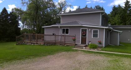 2 bed, 2 bath home on 5 acres with a garage, saltwater pool, firepit, and more!