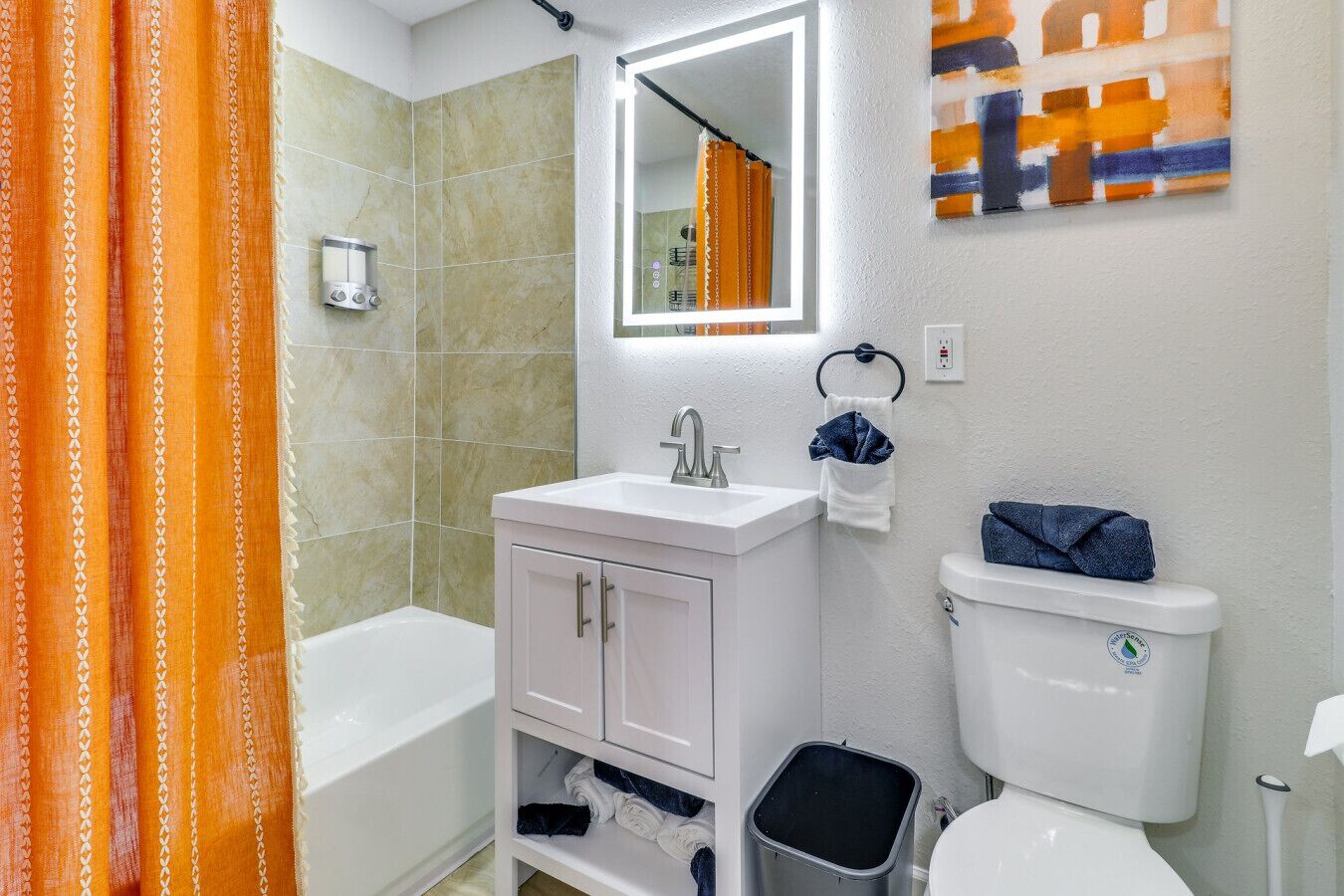 Hair dryer, towels