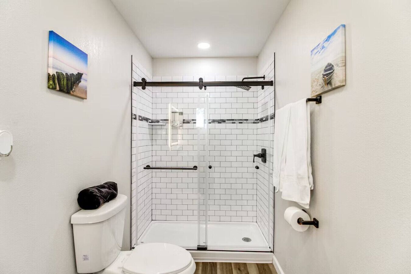 Hair dryer, towels