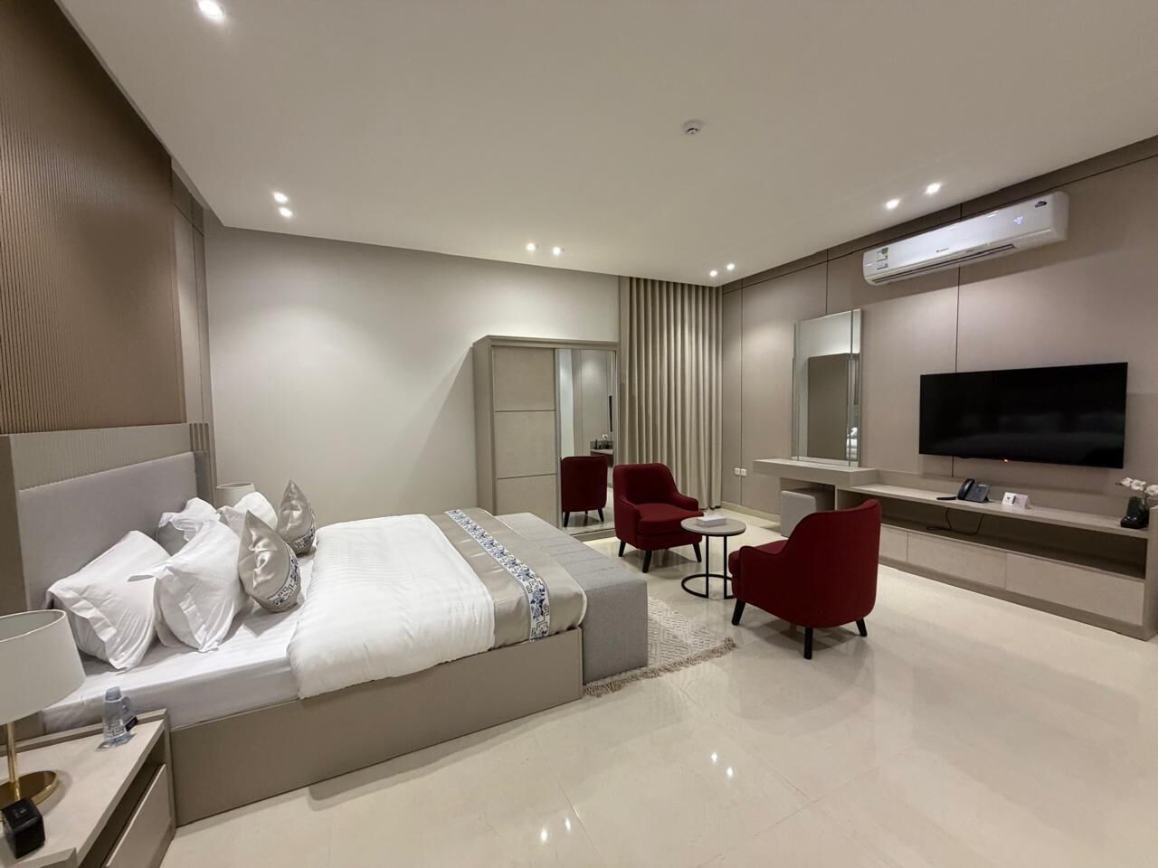 In-room safe, desk, laptop workspace, blackout curtains